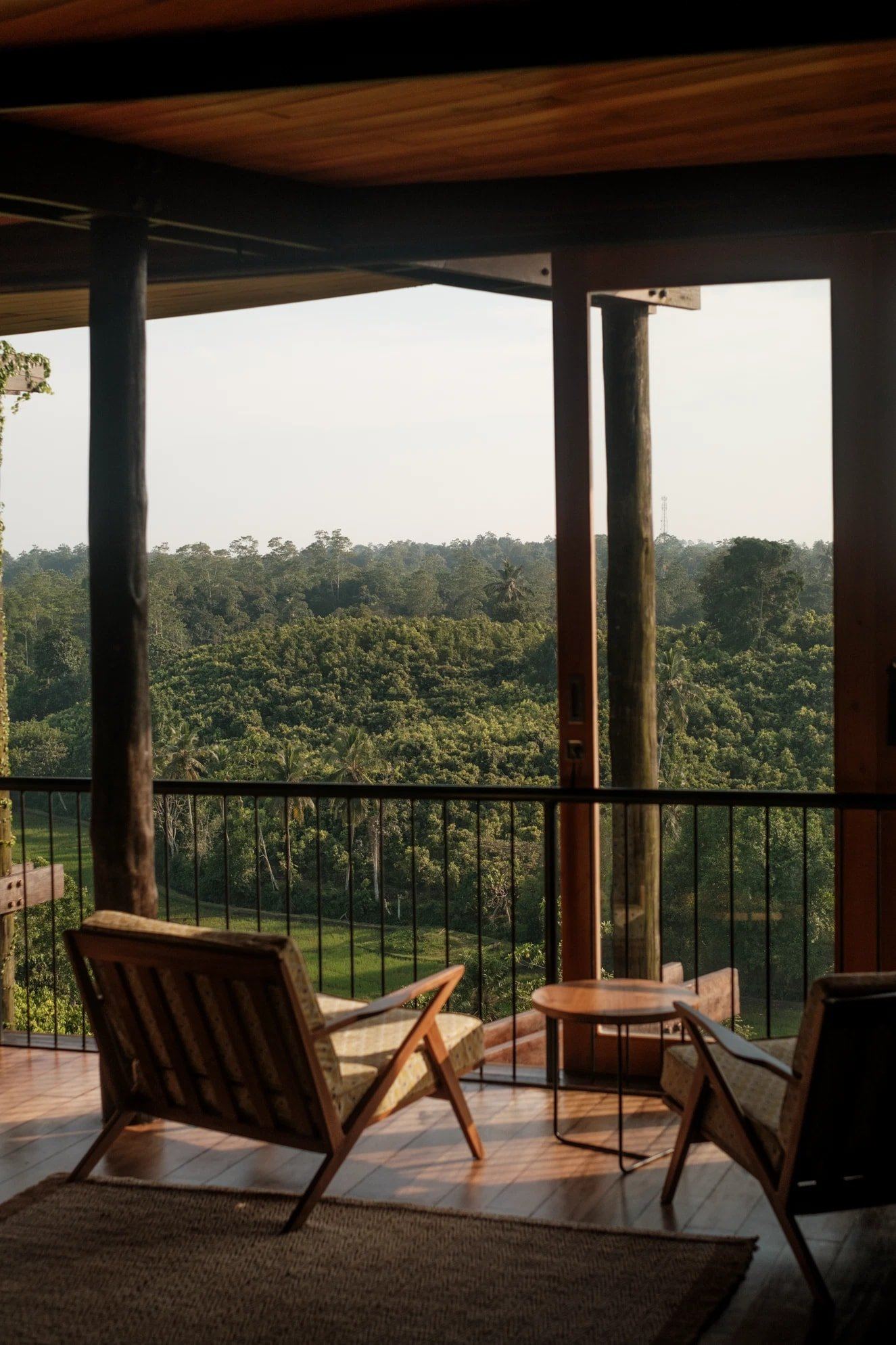 An art-filled interior at the Round House